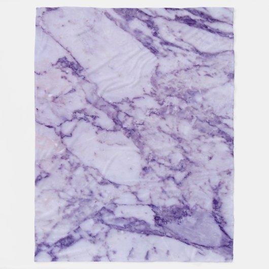 Paars Tint Marble Stone Patroon Fleece Deken (Voorkant)