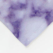 Paars Tint Marble Stone Patroon Fleece Deken (Hoek)