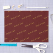 Paars tissuepapier met naam patroonprint (Craft)