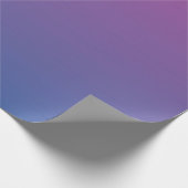 Paars tot blauw ombre patroon cadeaupapier (Hoek)
