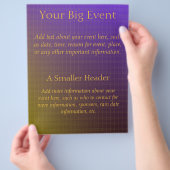 Paars tot Gold Pattern Flyer (Hand)