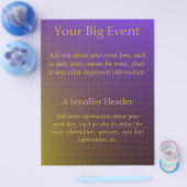 Paars tot Gold Pattern Flyer (Enkel)