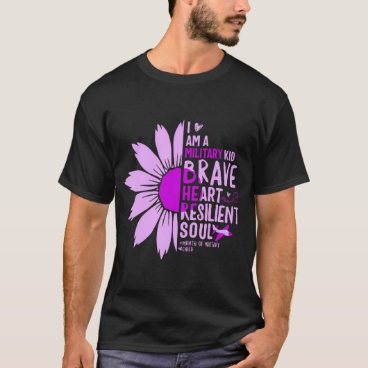 Paars tot Shirt maand militaire Kinderen Awa (Voorkant)