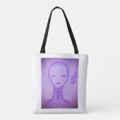 Paars Tote Bag (Achterkant)
