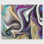 Paars trendontwerp voor marmering cadeaupapier (Vlak)