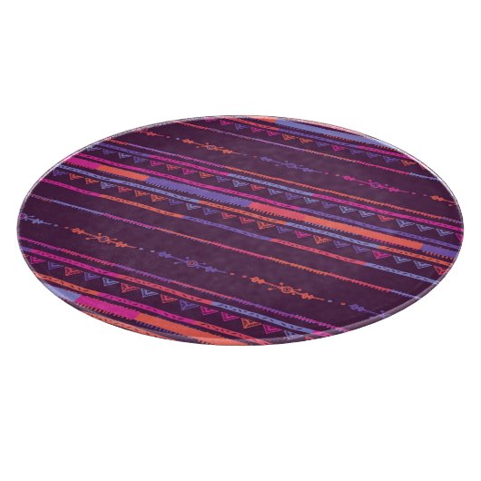 Paars tribaal patroon snijplank (Hoek)