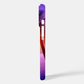 Paars tropisch strand op zonsondergang Case-Mate iPhone case (Achterkant / Links)