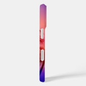 Paars tropisch strand op zonsondergang Case-Mate iPhone case (Achterkant / Rechts)