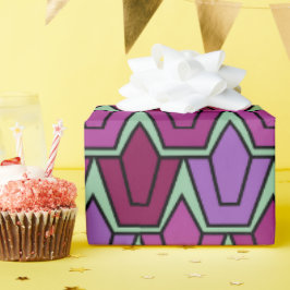 Paars Tulip Field Cadeaupapier