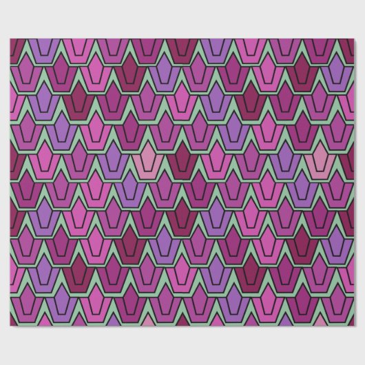 Paars Tulip Field Cadeaupapier (Vlak)