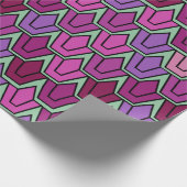 Paars Tulip Field Cadeaupapier (Hoek)