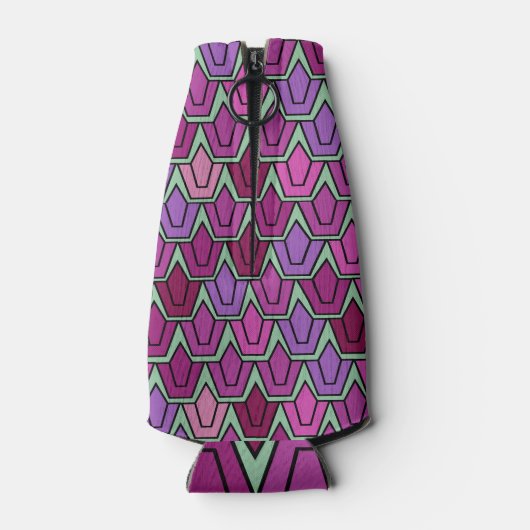 Paars Tulip Field Flesjeskoeler (Achterkant)