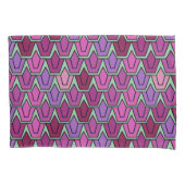 Paars Tulip Field Kussensloop (Voorkant)