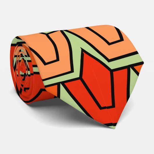 Paars Tulip Field Stropdas (Opgerold)