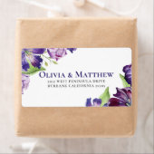 Paars Tulip Floral Etiket (Insitu)