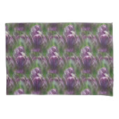 Paars Tulip Flower Natuur Patroon Kussensloop (Voorkant)