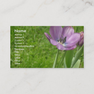 Paars Tulip Visitekaartje