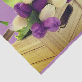 Paars Tulp-papier Tissuepapier (Detail)