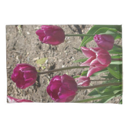 Paars Tulpkussenhoesje Kussensloop