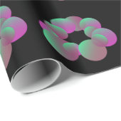 Paars-Turquoise Bubbel Inpakpapier (Rol Hoek)