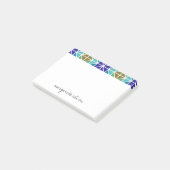 Paars Turquoise Groen Design Post-it® Notes (Schuin)