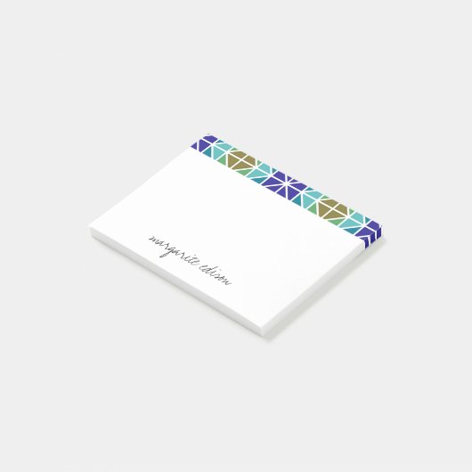 Paars Turquoise Groen Design Post-it® Notes (Schuin)
