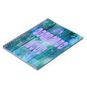 Paars Turquoise Valentijn Notitieboek februari 201 (Linkerzijde)