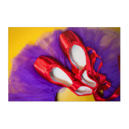 Paars Tutu Acryl Muurkunst