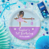 Paars Tutu Birthday Pa Papieren Bordje (Feest)