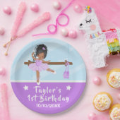 Paars Tutu Birthday Pa Papieren Bordje (Feest)