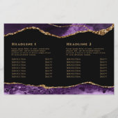 paars tweevoudig brochure (Achterkant)