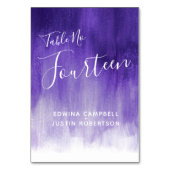 Paars ultraviolet modern kunstlijstnummer 14 kaart (Voorkant)