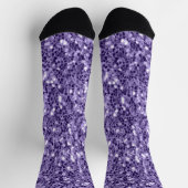 Paars ultraviolette glitters glitter sokken (Top)
