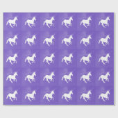 Paars Unicorn Weddenschap Cadeaupapier (Vlak)