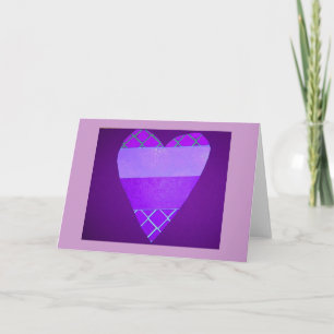 paars Valentijn Feestdagen Kaart