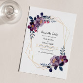 Paars van de begroting - afmeting van de geometris flyer