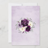 Paars van de eierplant Plum ivory White Vrijgezell Kaart (Achterkant)