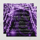 Paars van de Koord van de Partij van de Fundraiser Kaart (Voorkant / Achterkant)