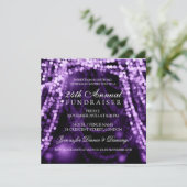 Paars van de Koord van de Partij van de Fundraiser Kaart (Staand voorkant)