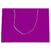 Paars van de schoorsteen (vaste kleur) groot cadeauzakje (Voorkant)