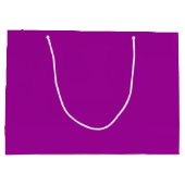 Paars van de schoorsteen (vaste kleur) groot cadeauzakje (Achterkant)