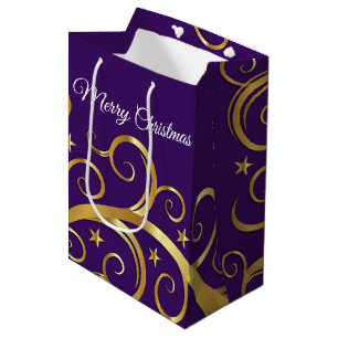 Paars van de Wervelingen van de Zak van de Gift Medium Cadeauzakje
