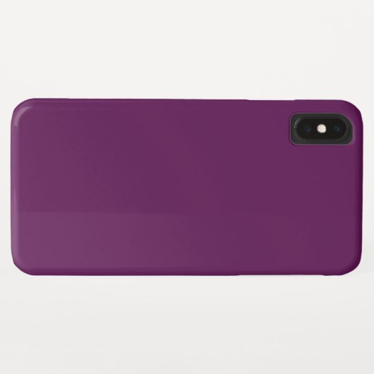 Paars van druiven (vaste kleur) Case-Mate iPhone case (Achterkant (horizontaal))