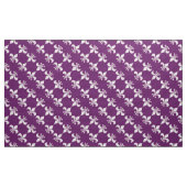 Paars van het koninklijk patroon "Fleur de Lis" Stof (Yard (91,4 cm))