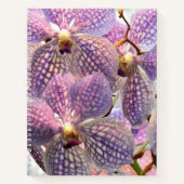 Paars Vanda Orchids Floral Notitieboek (Voorkant)