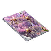 Paars Vanda Orchids Floral Notitieboek (Rechterzijde)