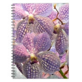 Paars Vanda Orchids Floral Notitieboek (Voorkant)