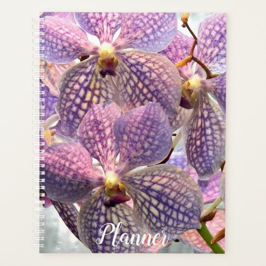 Paars Vanda Orchids Floral Planner (Voorkant)