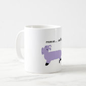 paars varken, mmm... koffie koffiemok (Voorkant links)