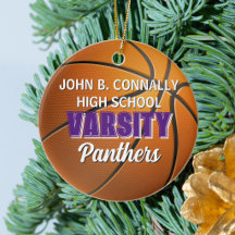 Paars Varsity Basketbalteam Kerstmis